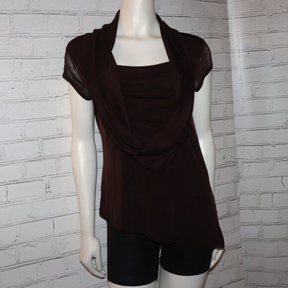 🤎 Vintage Suzie Blouse – Dark Brown – Size L Soft Knit · Timeless Neutral · - Picture 3 of 5